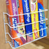 Evelots Wrap/Pan Organizer Rack-Door/Wall Mount-Plastic/Foil Paper-White-Set/2