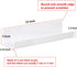 IEEK 15 Inch White Floating Wall Shelf,Modern Picture Display Ledge and Wall Book Shelves for Kids Room,Wall Storage Rack for Bedroom/Living Room/Office,Set of 3