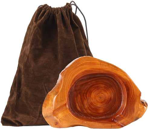 Wooden Cigar Ashtray Outdoor Indoor Cigar Ashtray And Great Gifts for Cigar Lovers, Smokers and Men Ash Tray Different Shapes and Random Delivery (2 Slots) (woods)