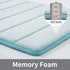 ROSMARUS Memory Foam Bath Rug Non Slip Absorbent Bathroom Rugs with PVC Backing Ultra Soft Bath Room Floor Mat Kitchen Runner Restroom Living Room Carpet,20X 32,Blue