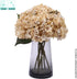 Kimura's Cabin White Silk Hydrangea Flowers Bouquets Faux Hydrangea Stems 3Pcs for Home Wedding Party Table Core Decoration (Ivory)