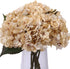 Kimura's Cabin White Silk Hydrangea Flowers Bouquets Faux Hydrangea Stems 3Pcs for Home Wedding Party Table Core Decoration (Ivory)