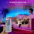Led Strip Lights 65.6ft (2 Rolls of 32.8ft) RGB Light Strips with 44 Keys IR Remote, 5050 SMD Color Changing LED Strip Lights Flexible Tape Light Kit Controller for Kitchen Home Party