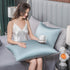 Mulberry Silk Pillowcase for Hair and Skin,Cooling Silk Pillow Case with Hidden Zipper,Allergen Proof Dual Sides Soft Breathable Smooth Both Sided Silk Pillow Cover.(20"x 36",1 Pcs,Aqua Blue)