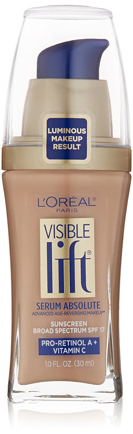 L'Oreal Paris Visible Lift Serum Absolute Foundation, Creamy Natural, 1 Ounce