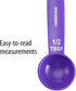 Farberware Color Measuring Spoons, Mixed Colors, Set of 5