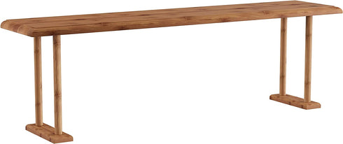 Bamboo Sink Shelf-Countertop Organizer for Kitchen, Bathroom, Bedroom, Office-Space Saving Storage for Soap, Sponges, Cleaners and More by Lavish Home