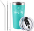 Mommy's Sippy Cup Travel Tumbler with Lids, Mom Birthday Christmas Gifts for Mom New Mom Mother Wife Women Mothers Day Thanksgiving Day Gift, 20 Oz Insulated Stainless Steel Stemless Tumbler, Mint