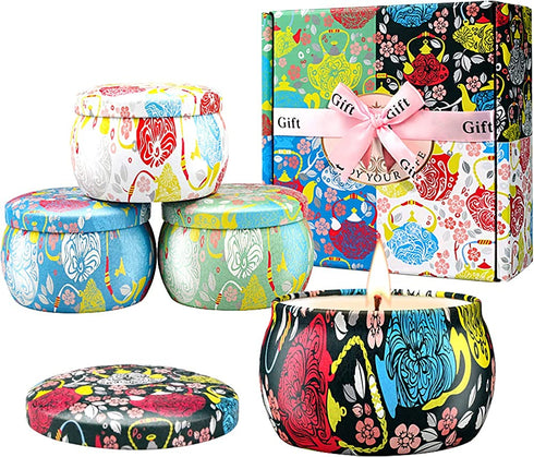 Scented Candles Gifts for Women, Aromatherapy Candles for Home Scented, with Lavender, Gardenia, Jasmine Scents, Women Gifts Candle Set for Birthday Mother's Day Bath Yoga Valentine's Day Wife, Friend