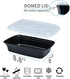 Plastic Meal Prep Containers 28oz 50 Pack, Food Storage Containers with Lids Airtight, Food Prep Containers for Freezer, Reusable Bento Lunch Box Togo Food Box, Disposable Takeout Deli Containers
