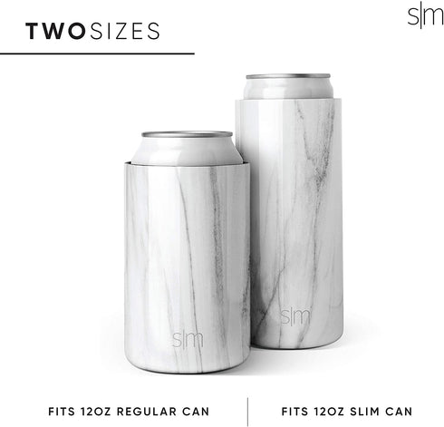 Simple Modern Skinny Can Cooler for Slim Beer and Hard Seltzer | Vacuum Insulated Stainless Steel Drink Sleeve Holder for 12oz Slim Cans | Ranger Collection | Rose Quartz