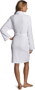 Seven Apparel Hotel Spa Collection Herringbone Textured Plush Robe, Optic White
