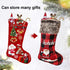 ZLLQIMENG 4 Pack Christmas Stockings Buffalo Plaid 18 inches Large Xmas Stocking Embroidery with Faux Fur Cuff for Family Kid Holiday Party Christmas Decoration