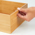 mDesign Bamboo Kitchen Cabinet & Fridge Drawer Organizer Tray with Handle - Storage Bin for Cutlery, Serving Spoons, Cooking Utensils, Gadgets - Natural Wood Finish