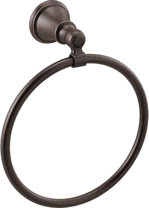 Delta Faucet 73246-RB Woodhurst Towel Ring, SpotShield Venetian Bronze