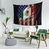 Proud Mexican American Flag Decorative Tapestry Tapestries Wall Hanging Art Decoration For Bedroom/Living Room/Dorm 60x90 Inch
