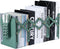 Adjustable Book Ends, Hmseng Bookends Book Holders for Shelves, Desk Magazine File Organizer Holder for Office, Books, Papers, Extends up to 19 inches.Scratch-Resistant Hand Coating-Green