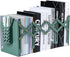 Adjustable Book Ends, Hmseng Bookends Book Holders for Shelves, Desk Magazine File Organizer Holder for Office, Books, Papers, Extends up to 19 inches.Scratch-Resistant Hand Coating-Green
