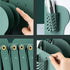 Adjustable Book Ends, Hmseng Bookends Book Holders for Shelves, Desk Magazine File Organizer Holder for Office, Books, Papers, Extends up to 19 inches.Scratch-Resistant Hand Coating-Green