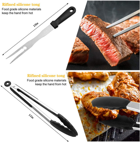 Flat Top Grill Griddle Accessories Set for Blackstone, Indoor Hibachi Metal Grill Spatula Set, Scraper Tool Griddle Accessory Utensils Kit for Men Outdoor Camping BBQ Tools