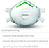 Honeywell SAF-T-Fit Plus Disposable Lead Paint Removal P100 Respirator Mask with Exhalation Valve, 1-Pack (RWS-54020)