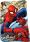 Spiderman Shooting Spider webs Yellow, Red and Blue Fleece Throw Blanket 40 x 60 (Mirror Spiderman)