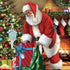 New Home Key Ornament 2021, New House Chrismas Keepsake Gifts Decoration, New House Move in Key- with Gold Ribbon (Blue)