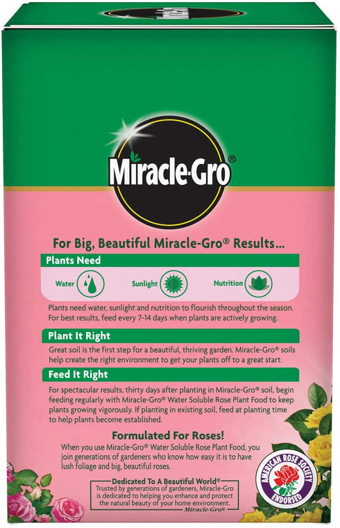 Miracle-Gro Water Soluble Rose Plant Food, 1.5 lb