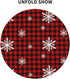 Christmas Snowflakes Round Tablecloth 60" Stain Wrinkle Free Washable Table Cloths for Decorative Kitchen Dining Party Wedding Indoor Microfiber