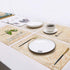 MLADEN Rectangle Placemats Set of 6, Leaf Functional Table Mat for Dining Kitchen Restaurant Table Decoration (Gold)