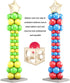 Auihiay 12 Holes Wood Balloon Sizer Cube Box with 200 PCS Balloon Glue Points, Collapsible Balloon Size Measuring Tool for Balloon Garland Balloon Columns Balloon Arches Decorations (2-10 INCH)