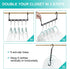 Hangers Space Saving, 20 Packs Magic Space Saving Clothes Hangers, Sturdy Plastic Clothes Hangers Organizer and Storage, Multifunctional Magic Hangers Closet Space Savers for Heavy Clothes Coats