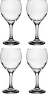 Red Co. Set of 4 Classic Glass 8.75 fl oz Stemmed All-Purpose White Wine Goblets, Clear