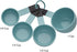 KitchenAid Classic Measuring Cups, Set of 4, Aqua Sky/Black