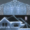 Toodour LED Icicle Lights, 360 LED, 29.5ft, 8 Modes, Window Curtain Fairy Lights with 60 drops, Led Christmas Lights, Icicle Fairy Twinkle Lights for Party, Holiday, Wedding Decorations (Pure White)