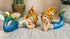 Ebros 4.25" Wide Colorful Nautical Ocean Mermaid Mergirls Under The Sea Miniature Figurines Set of 2 Fantasy Mermaids Sirens of The Seas Figurines Fairy Garden Collectibles