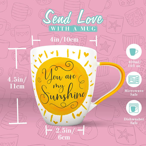 Love Mug: I Love You Mug, You Are My Sunshine Mug, Valentines Coffee Mug Cup, Best Valentines Day Gifts for Her, Valentines Day Mugs, I Love You Romantic Gifts for Her,Valentines Day Gifts for Couples