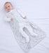 Baby Organic Cotton 0.5tog Wearable Blanket - Lightweight Sleeping Bag with 2-Way Zipper, Boys Girls Swaddle Transition Sleep Sack(Gray Rabbit, 12-18 Months)