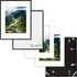 Frametory, 11x14 Aluminum Frame for 8x10 Picture with Ivory Mat for Photos Wall Display Sawtooth Hangers, Swivel Tabs Portrait/Landscape Display Great for Photos, Artworks (Black, 1-Pack)