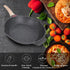 Nonstick Stone Pan, 9.5 inch Omelet Pan Medical Stone Frying Pan Egg Skillet With Heat Resistant Handle Induction Pan, PFOA Free