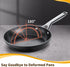 Nonstick Skillet 8 inch with Sturdy Stainless Steel Handle, Frying Pan for All Stoves, Induction Omelette Pans, Black Cookware, Oven & Dishwasher Safe