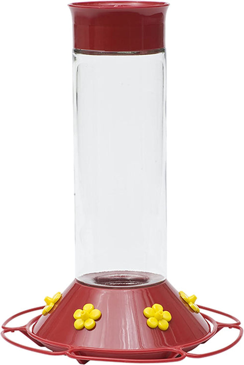 Perky-Pet 209B Our Best Glass Hummingbird Feeder, Red, 30 OZ