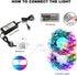 60ft Led Lights,dalattin Led Strip Lights for Bedroom Color Changing Lights with 44 Keys Remote Controller Led Strip Lights,2 Rolls of 30ft