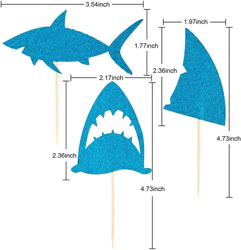 Shark Birthday Decorations 80pcs Shark Theme Birthday Party Decorations for Kids Ocean Theme Party Supplies