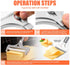 2 Pieces Stainless Steel Wire Cheese Slicer with Cheese Plane Tool, Adjustable Thickness Cheese Cutter for Soft, Semi-Hard, Hard Cheeses Kitchen Cooking Tool, Grey