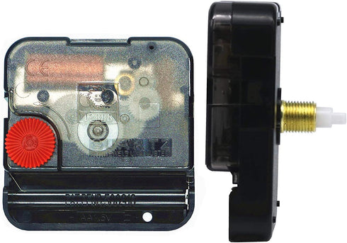 Youngtown #12888 Quartz DIY Wall Clock Movement Mechanism DIY Repair Parts Replacement Kit Sweep Silent Movement White Shaft,3/8 Inch Maximum Dial Thickness, 43/64 Inch Total Shaft Length.(No Hands)