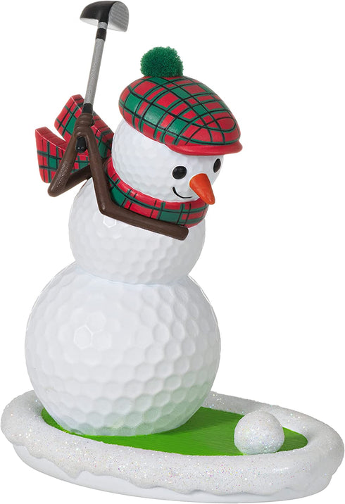 Hallmark Keepsake Christmas Ornament 2021, Golfing in The Snow Golf Ball Snowman