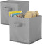 Whitmor Set of 2-10 x 10 x 10 inches-Gray Collapsible Cubes