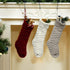 ROSFORU Knit Christmas Stockings, Xmas Gifts for Family, 3 Pack 18 Inches Large Size Ivory+ Burgundy+ Khaki