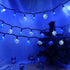 Snowflake Christmas Fairy Lights - 50 Count Blue and Cool White LED Mini Lights for Christmas Decorations